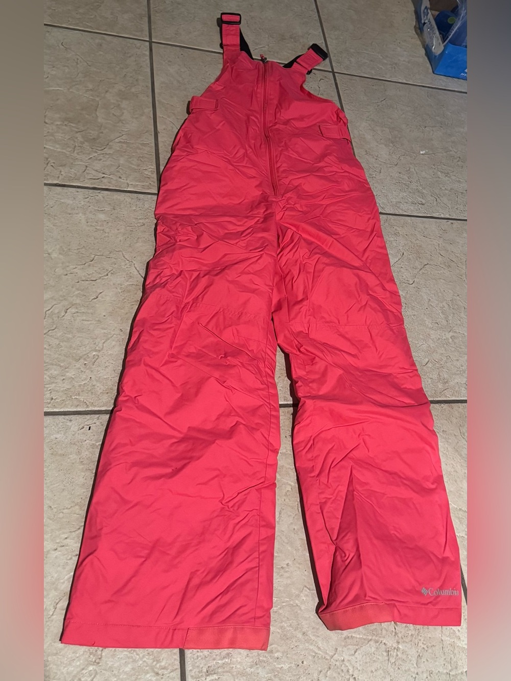 Columbia Bright Pink Kids' Snow Overalls